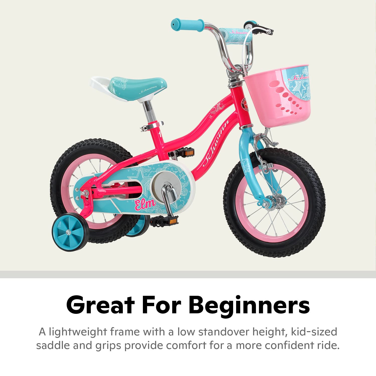 Schwinn Koen Bike, 16 Inch Bike for Kids Ages 3-7, SmartStart Ergonomic Design for Kids, Adjustable Seat Grows with your Child, Rear Coaster Brake and Front Caliper Brake, Training Bicycle