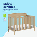 Graco Benton 5-in-1 Convertible Crib – GREENGUARD Gold Certified, Converts from Baby Crib to Toddler Bed, Daybed and Full-Size Bed, Fits Standard Full-Size Crib Mattress (White)
