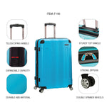 Rockland London Hardside Spinner Wheel Luggage, Carry-On 20", Mint