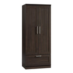 Sauder 411802 HomePlus Wardrobe/Storage Cabinet, L: 28.98" x W: 20.95" x H: 71.18", Sienna Oak finish