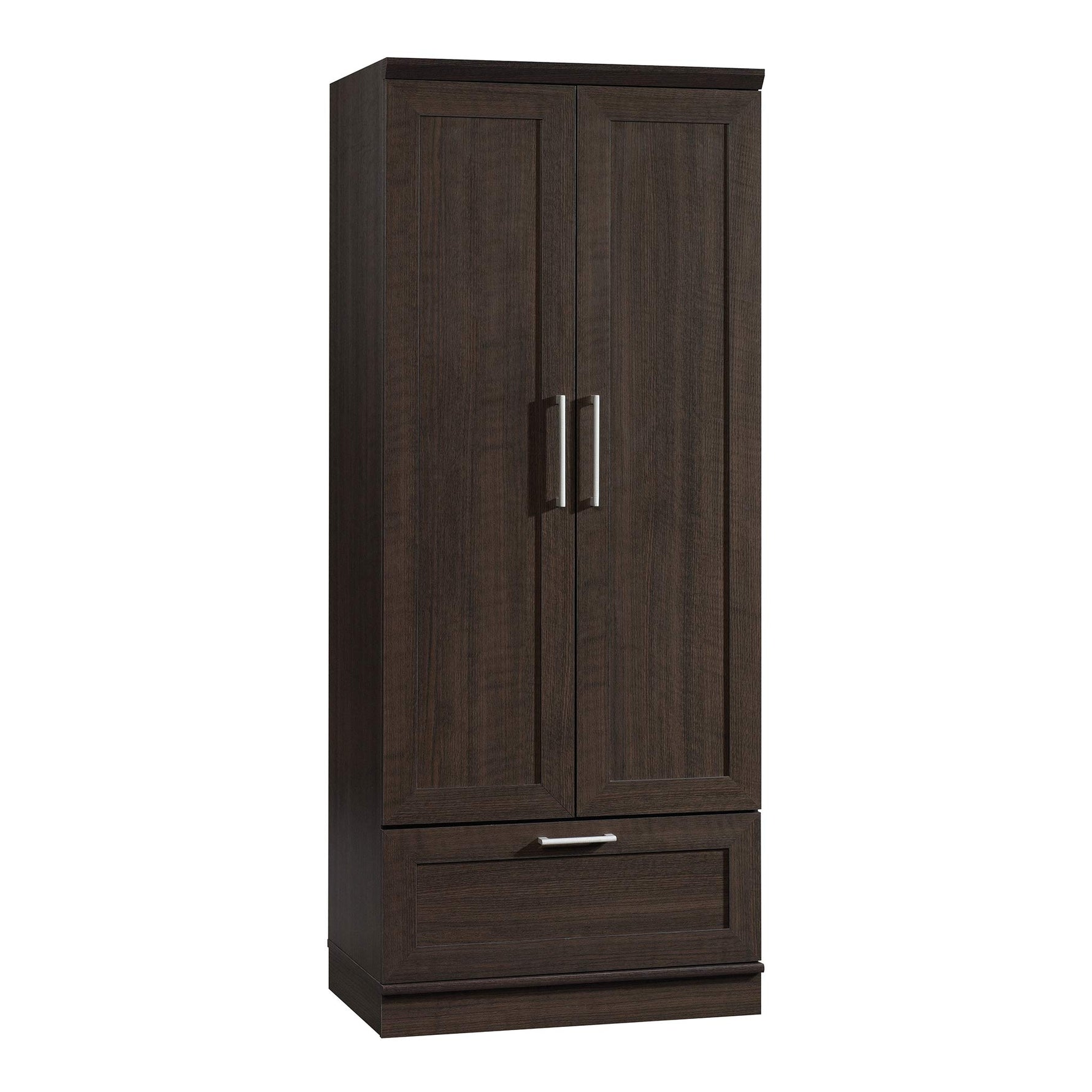 Sauder 411802 HomePlus Wardrobe/Storage Cabinet, L: 28.98" x W: 20.95" x H: 71.18", Sienna Oak finish