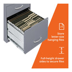 NuSparc 2 Drawer Locking Filing Cabinet | Pre-Assembled Steel Construction | Space-Saving Design is Perfect for Home and Small Office | Letter-Size | Assembled in North America