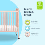 daVinci Jenny Lind 3-in-1 Baby Crib Convertible to Toddler Bed, Daybed - Easy to Assemble - GREENGUARD Gold Certified - 4 Adjustable Mattress Heights, Conversion Kit Sold Separately - White