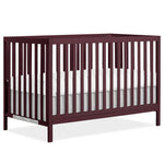 Dream On Me Synergy 5-in-1 Convertible Full-Size Baby Crib with Toddler, Day & Full Bed Conversion in White, GreenGuard Gold & BSA, 3 Mattress Heights, Sustainable Pinewood