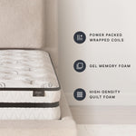 Signature Design by Ashley Chime 12 Inch Hybrid Full Mattress, Memory Foam with Lumbar Support, High-Density Foam & Pocketed Coils for Comfort & Back Support, Mattresses in a Box, Full Size