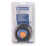 Husqvarna 537388101 Universal T35 Tap Advance Straight Shaft String Trimmer Head, Prewound with .095-Inch Line, Blue/Black, Gifts for Men