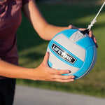Lifetime Portable Tetherball System, 8" Softplay Ball, Heavy‑Duty Base, Powder‑Coated Steel Pole, 72" Nylon Cord, Stabilizers for Aggressive Play, Outdoor Backyard Game for All Ages