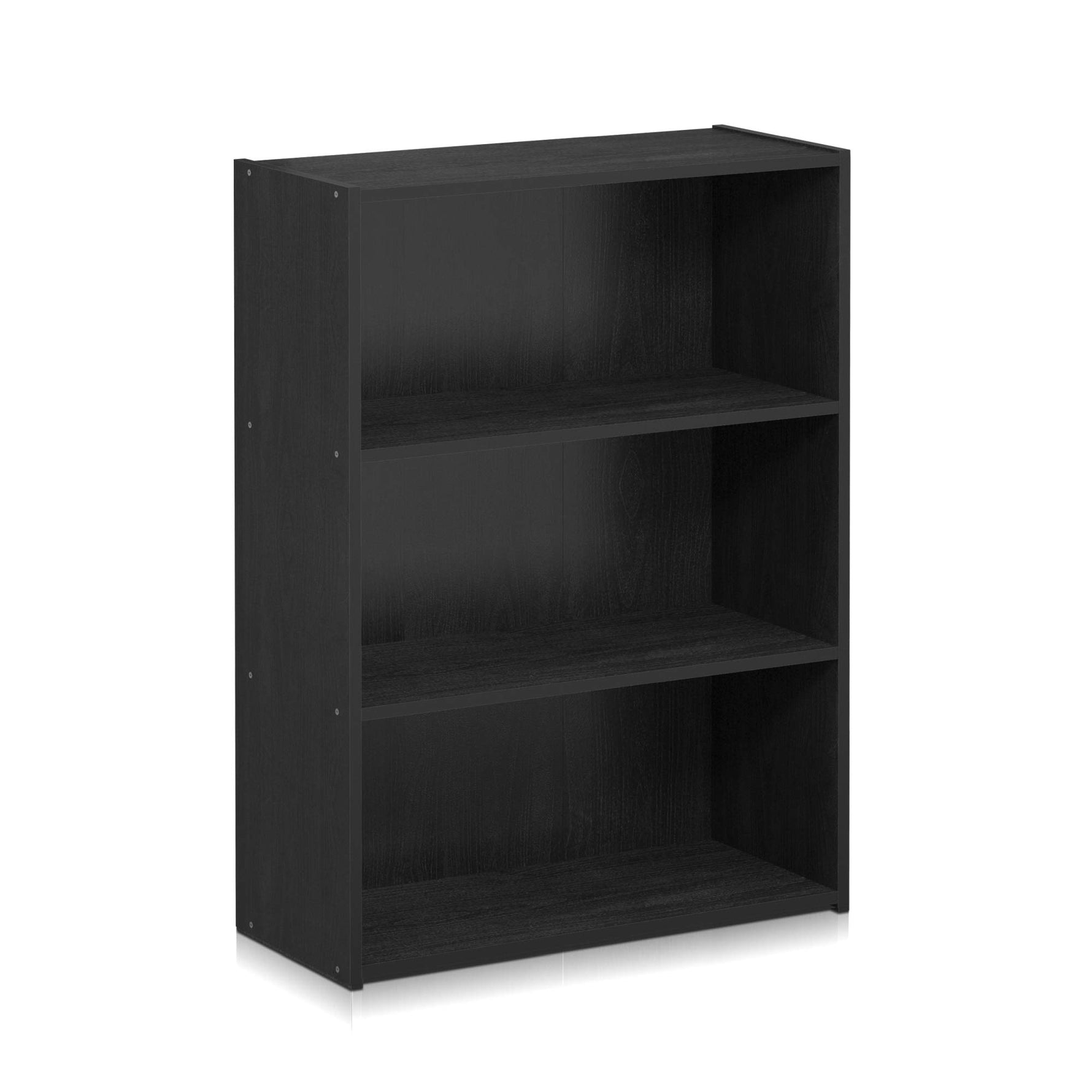 Furinno PASIR Book Shelf, 3-Tier Bookshelf, Storage Shelves Bookcase, 9.7 x 23.7 x 31.5, for Living Room, Bedroom, Home Office, Plain White