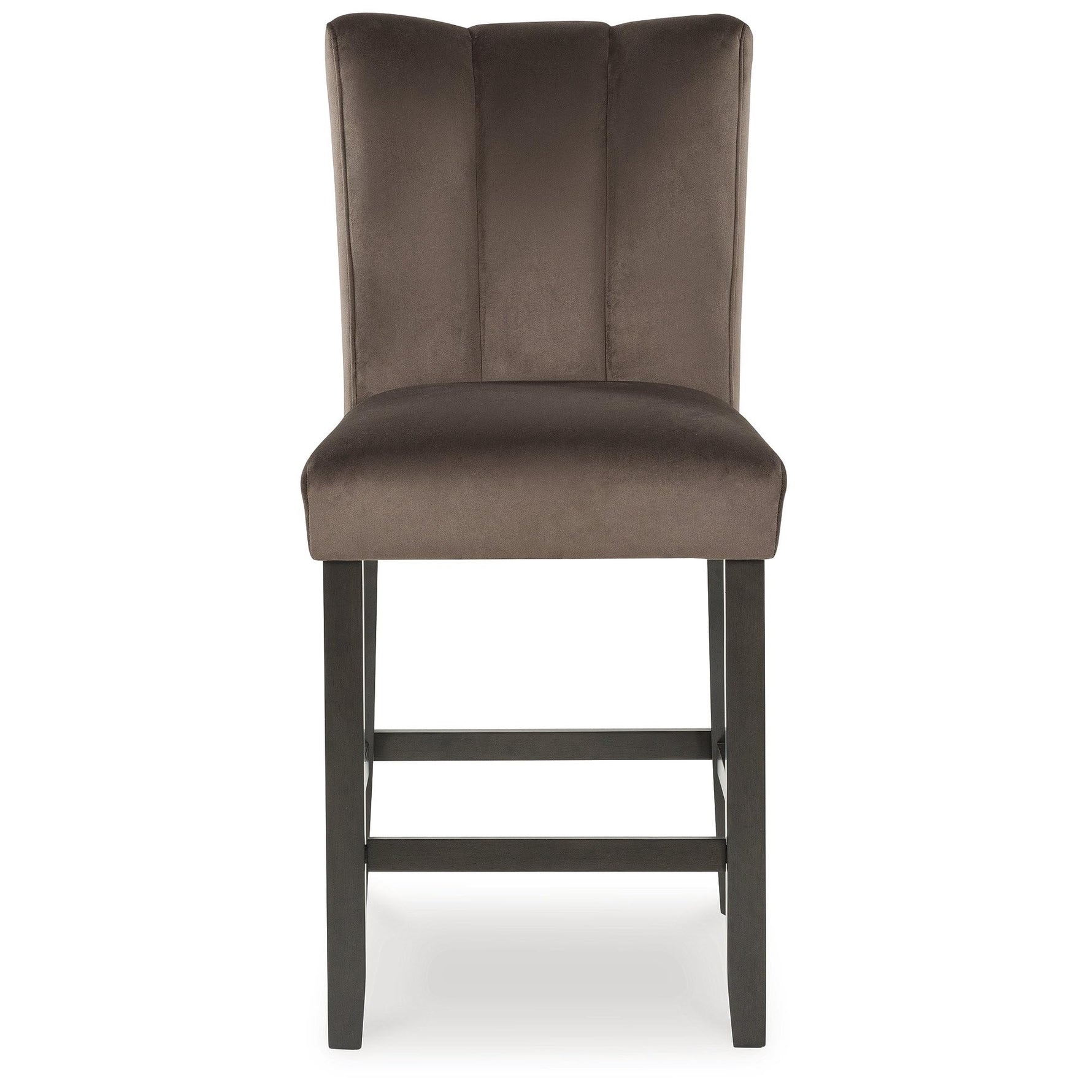 Signature Design by Ashley Centiar 24" Counter Height Modern Bucket Barstool, 2 Count, Black