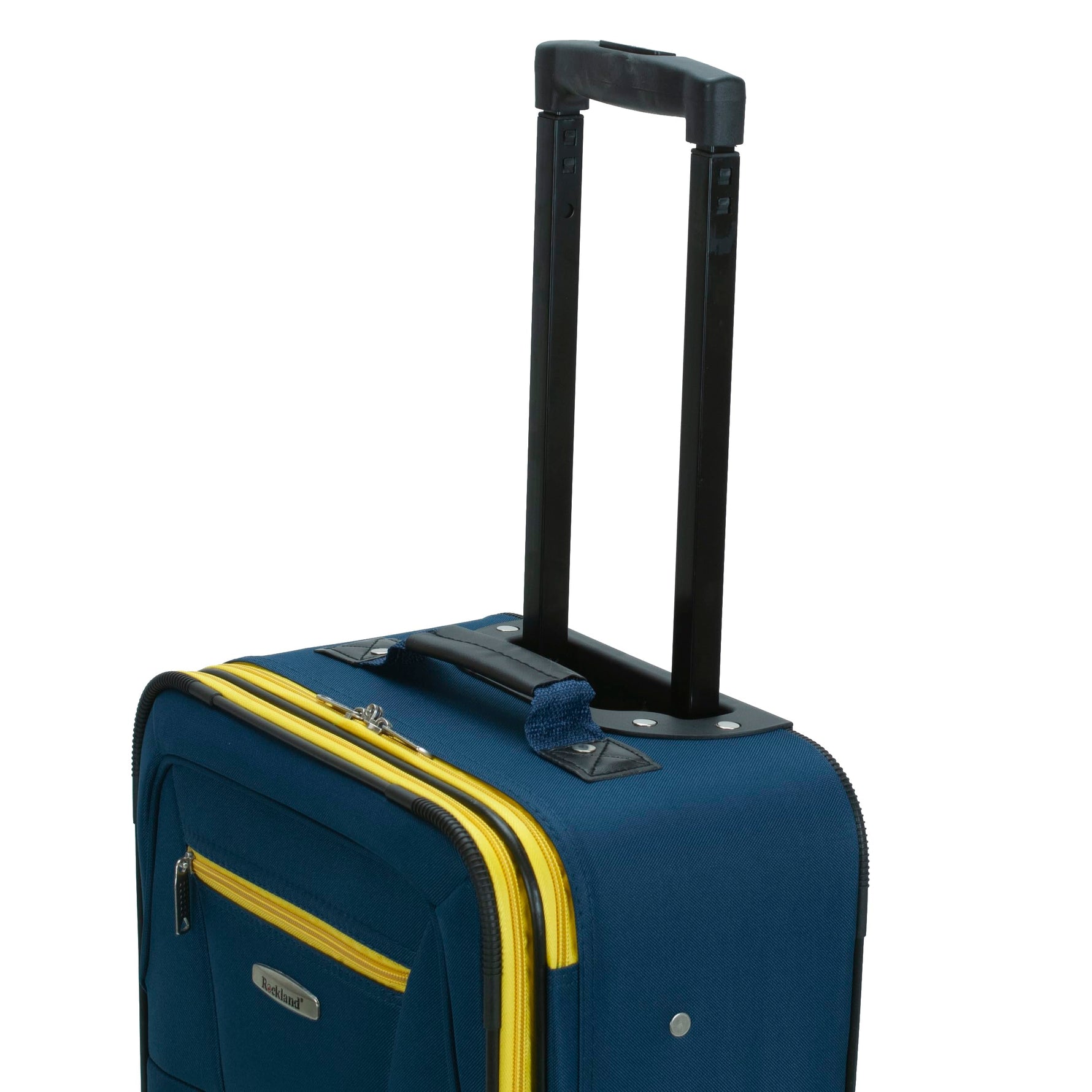Rockland Fashion Softside 2 Piece Luggage Set, Expandable, (14" Tote/19" Upright), Purple