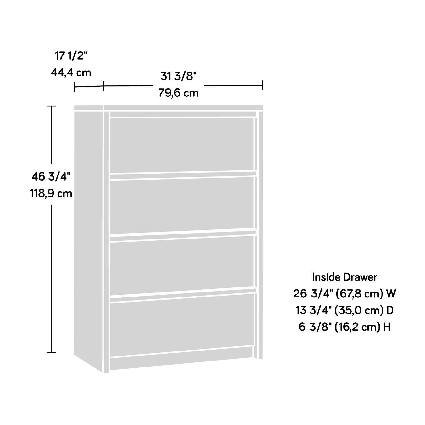 Sauder Harvey Park Night Stand, in a Pacific Maple Finish