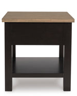 Signature Design by Ashley Bolanburg End Table for Living Room, Two-Tone Distressed Wood Side Table with Smooth-Gliding Drawer, Farmhouse Plank-Style Top, Ideal Night Stand Use, Antique White/Oak