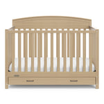 Graco Benton 5-in-1 Convertible Crib – GREENGUARD Gold Certified, Converts from Baby Crib to Toddler Bed, Daybed and Full-Size Bed, Fits Standard Full-Size Crib Mattress (White)