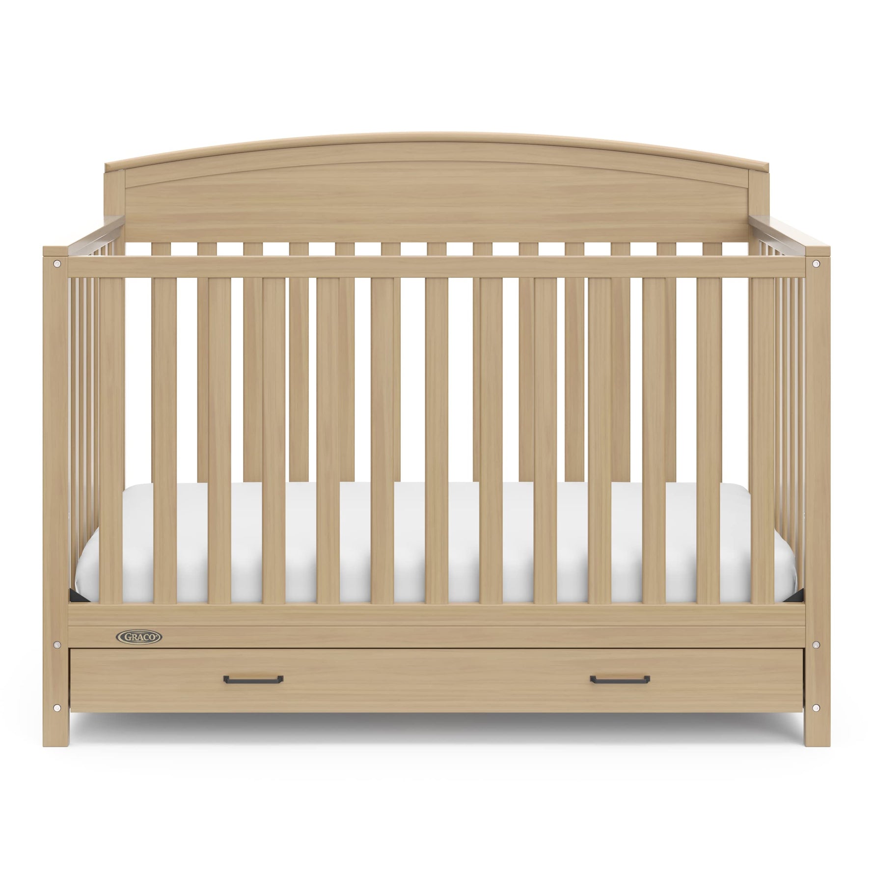 Graco Benton 5-in-1 Convertible Crib – GREENGUARD Gold Certified, Converts from Baby Crib to Toddler Bed, Daybed and Full-Size Bed, Fits Standard Full-Size Crib Mattress (White)