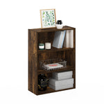 Furinno PASIR Book Shelf, 3-Tier Bookshelf, Storage Shelves Bookcase, 9.7 x 23.7 x 31.5, for Living Room, Bedroom, Home Office, Plain White