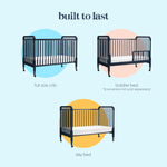 daVinci Jenny Lind 3-in-1 Baby Crib Convertible to Toddler Bed, Daybed - Easy to Assemble - GREENGUARD Gold Certified - 4 Adjustable Mattress Heights, Conversion Kit Sold Separately - White