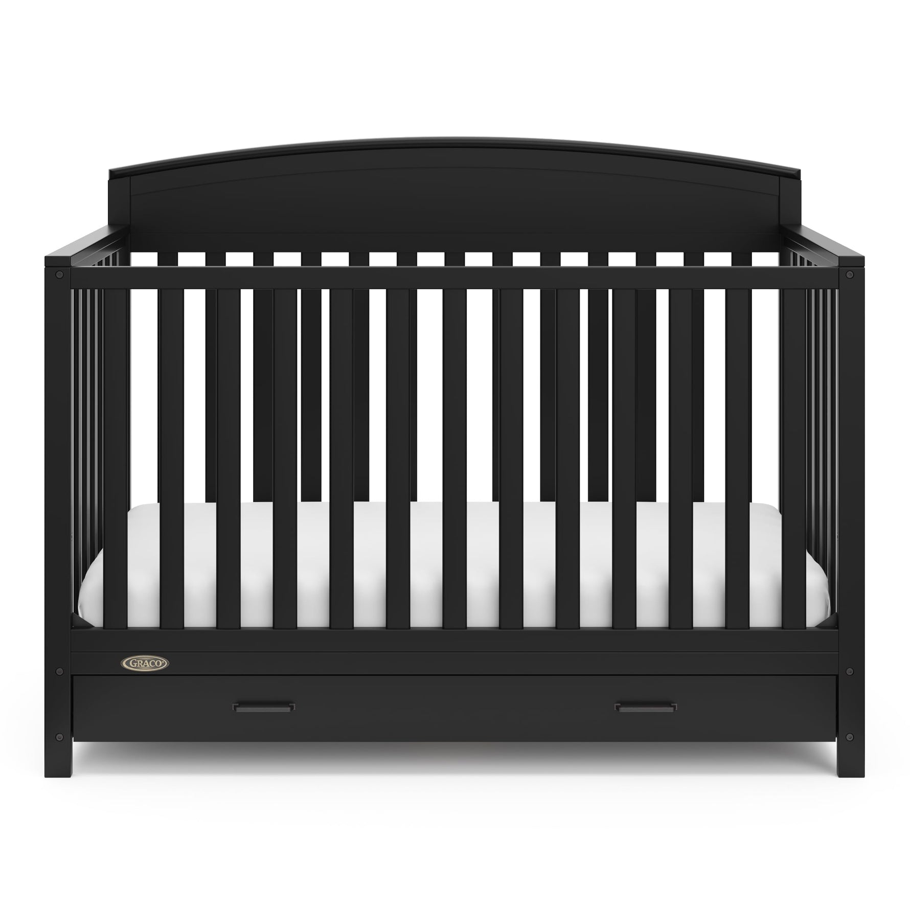 Graco Benton 5-in-1 Convertible Crib – GREENGUARD Gold Certified, Converts from Baby Crib to Toddler Bed, Daybed and Full-Size Bed, Fits Standard Full-Size Crib Mattress (White)