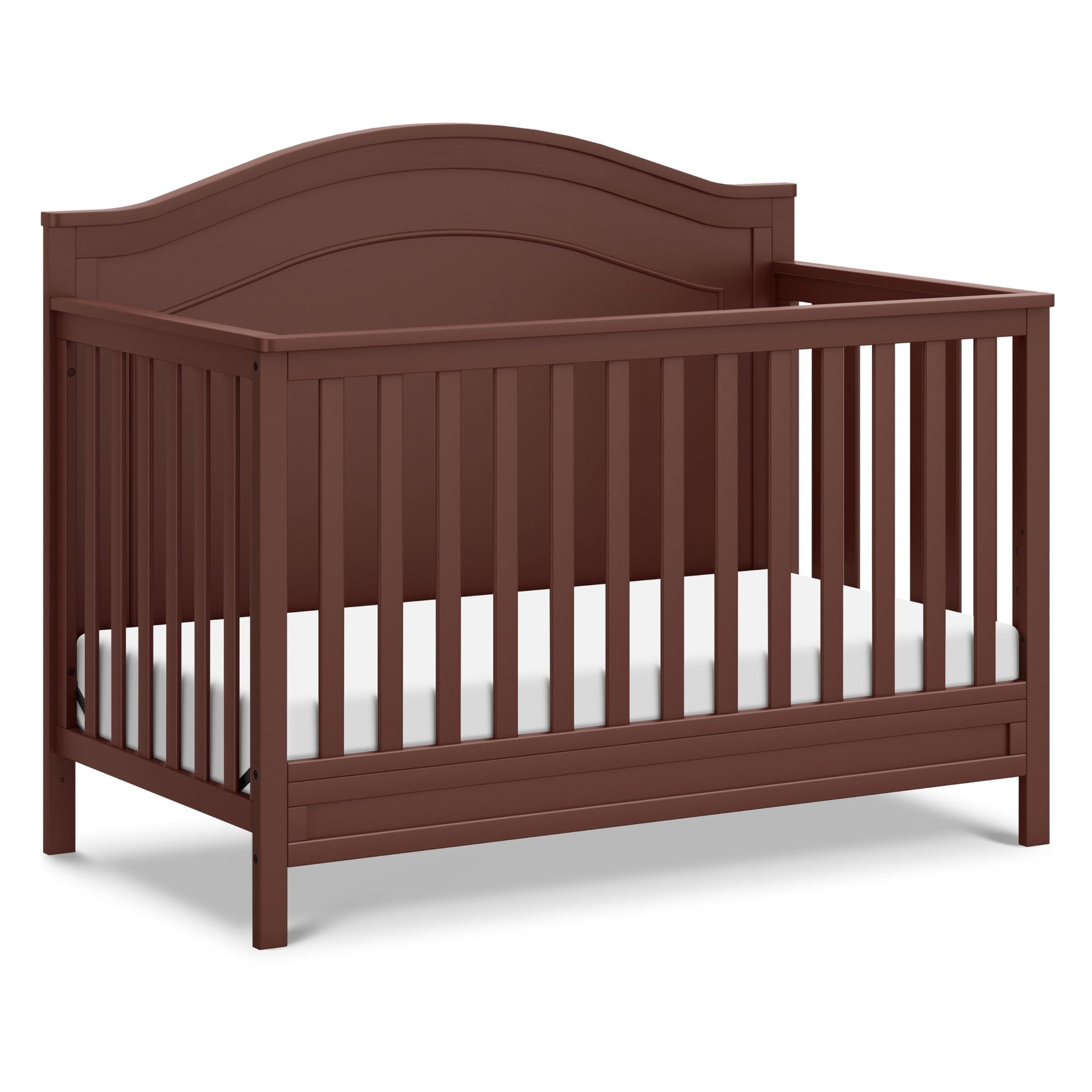 Davinci Charlie 4-in-1 Convertible Crib - GREENGUARD Gold Certified - Converts from Baby Crib to Toddler Bed, Daybed, and Full-Size Bed Effortlessly - 4 Adjustable Heights - Wooden White Baby Bed