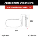 Furrion Vision S+ RV Observation System with 7" Monitor, Left/Right Side Cameras with LED Marker Lights, Sharkfin, Infrared Night Vision, Live Streaming, Wide Viewing Angle - FOS7HTAEN
