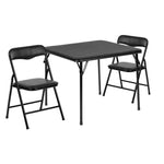 Flash Furniture Mindy Kids 5-Piece set Folding Square Table and Chairs Set for Daycare and Classrooms, Children's Activity Table and Chairs Set, Multicolor