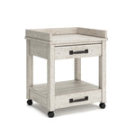 Signature Design by Ashley Baldridge Office Printer Stand, Storage, Electrical Outlets, USB Charing Ports, Wood, 21" W x 18" D x 24.63" H, Brown