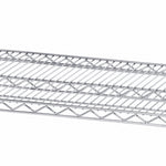 UltraDurable 5-Tier NSF Steel Wire Shelving, 48"W x 24"D x 76"H, Black | Heavy-duty commercial-grade solid steel wire storage rack featuring 800 pounds per shelf weight capacity