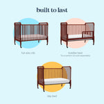 daVinci Jenny Lind 3-in-1 Baby Crib Convertible to Toddler Bed, Daybed - Easy to Assemble - GREENGUARD Gold Certified - 4 Adjustable Mattress Heights, Conversion Kit Sold Separately - White