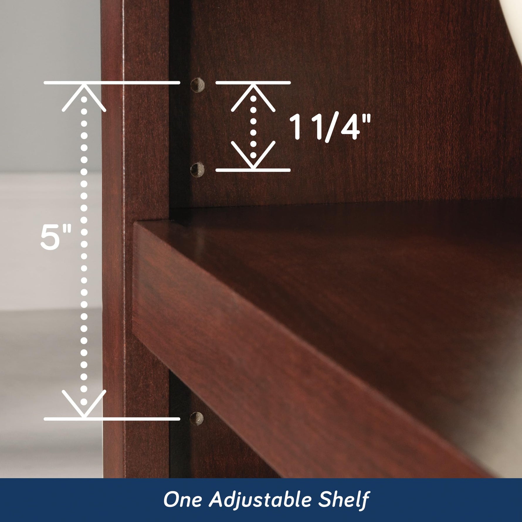 Sauder 2 Tier Book Shelf Wooden Bookcase Multipurpose Bookshelf for Home Office, Living Room, in Salt Oak