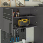 Systembuild Evolution Shelby 2 Door Storage Garage Wall Cabinet, Graphite