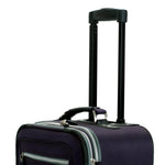 Rockland Pasadena Expandable Spinner Carry-on 19", Black