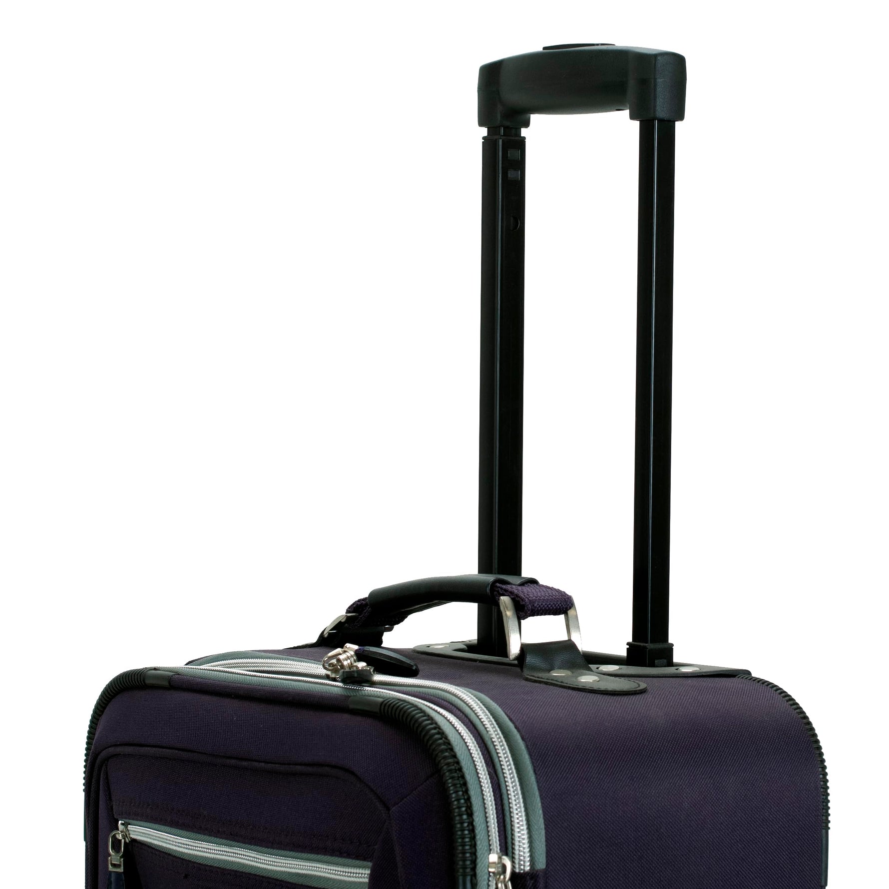 Rockland Pasadena Expandable Spinner Carry-on 19", Black