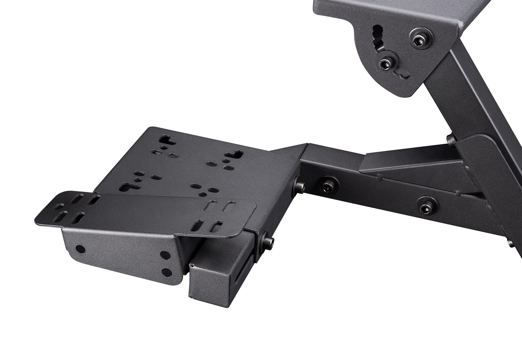 Next Level Racing Wheel Stand 2.0. Steering wheel stand for Thrustmaster, Fanatec, moza Racing on PC and video game consoles. Upgradeable to full cockpit with GTSeat add-on (not included)