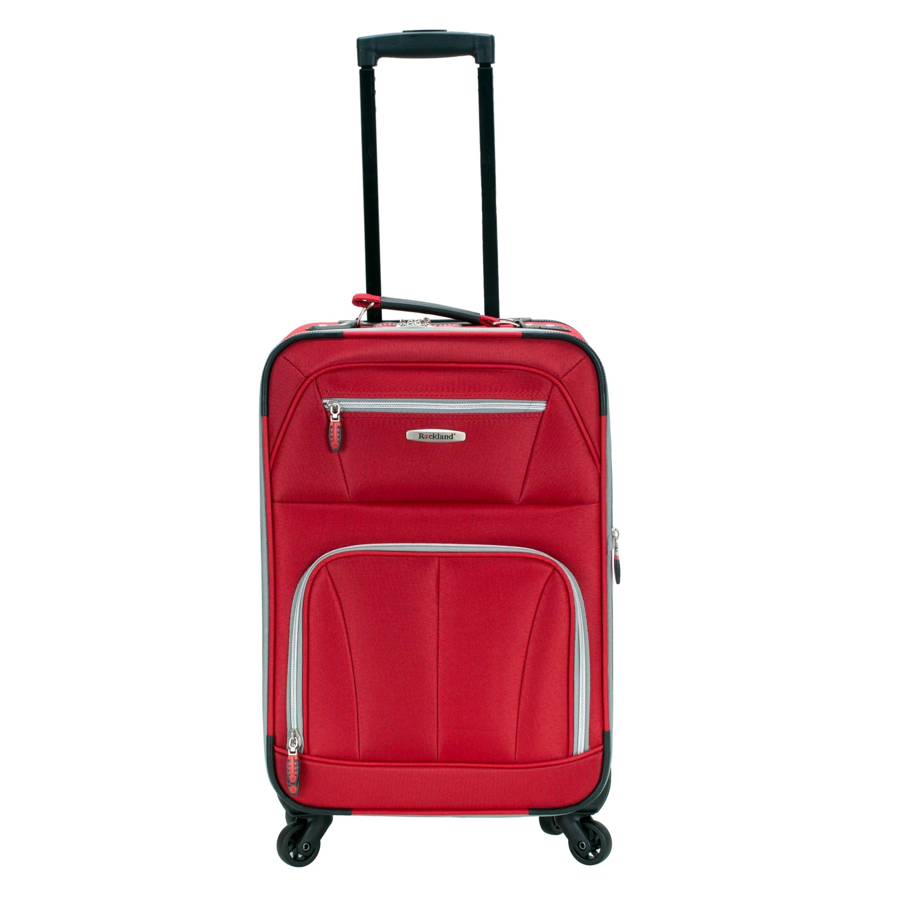 Rockland Pasadena Expandable Spinner Carry-on 19", Black