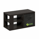 Furinno CLASSIC Coffee Table, Modern Rectangle Coffee Table with 1.8" Triple Thick Tabletop, Side Table, Toolless Assembly, for Living Room, Home Office, Black