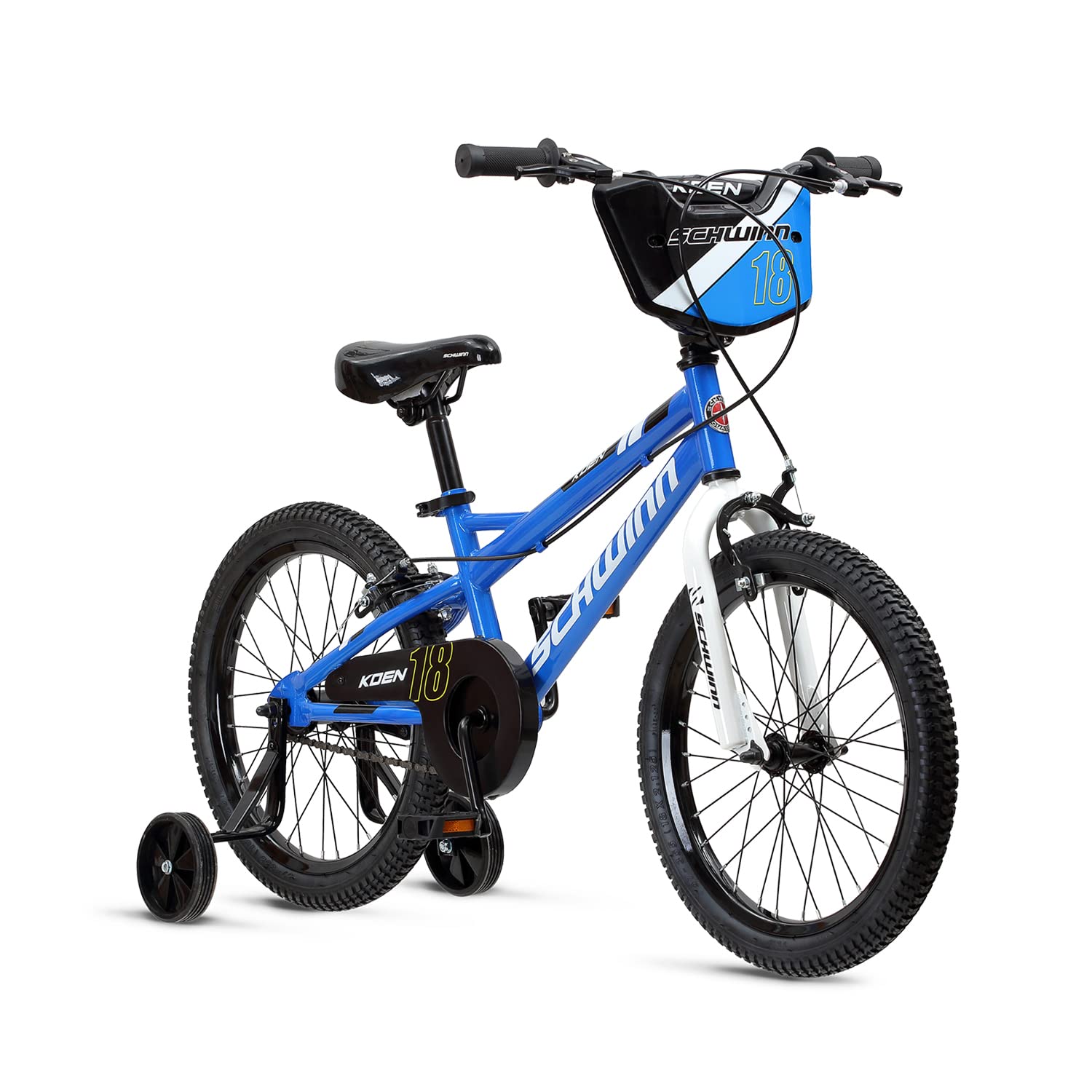 Schwinn Koen Bike, 16 Inch Bike for Kids Ages 3-7, SmartStart Ergonomic Design for Kids, Adjustable Seat Grows with your Child, Rear Coaster Brake and Front Caliper Brake, Training Bicycle