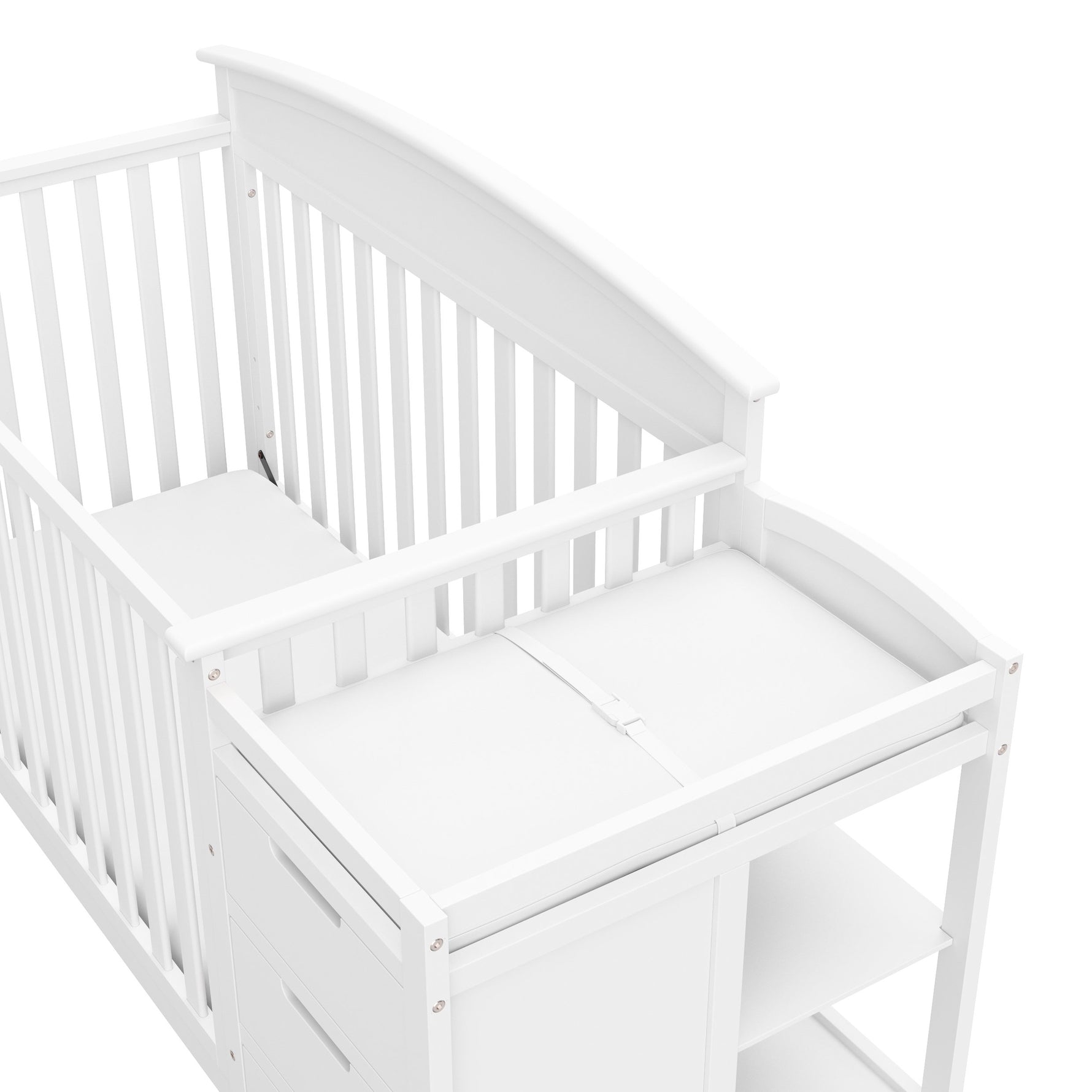 Graco Benton 5-in-1 Convertible Crib – GREENGUARD Gold Certified, Converts from Baby Crib to Toddler Bed, Daybed and Full-Size Bed, Fits Standard Full-Size Crib Mattress (White)