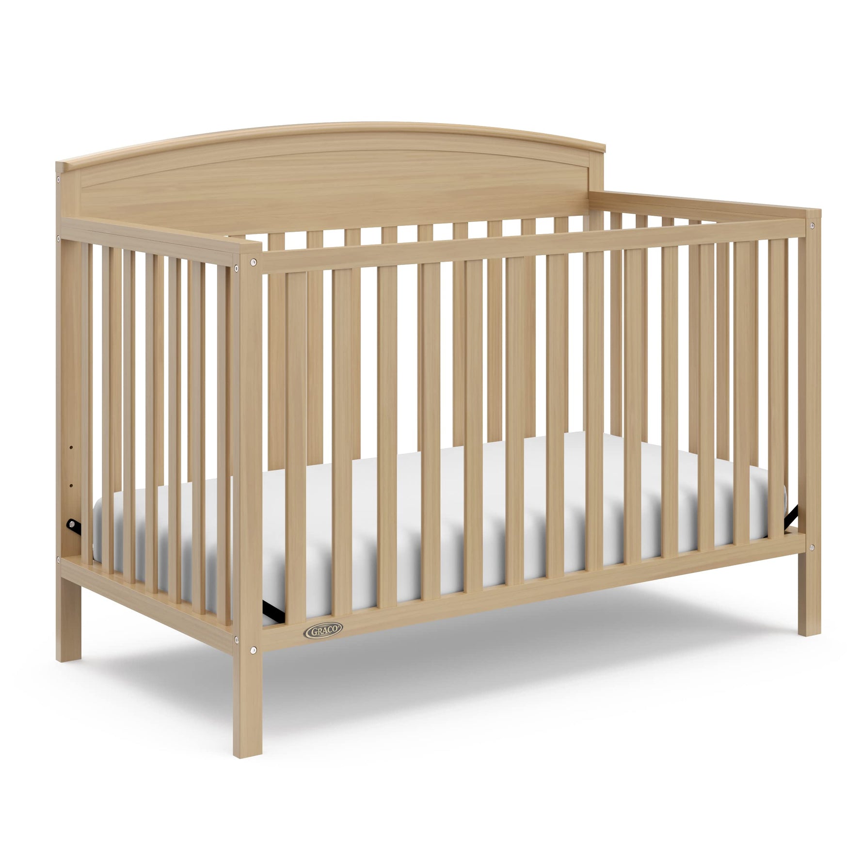 Graco Benton 5-in-1 Convertible Crib – GREENGUARD Gold Certified, Converts from Baby Crib to Toddler Bed, Daybed and Full-Size Bed, Fits Standard Full-Size Crib Mattress (White)