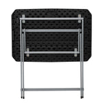 LIFETIME Small Folding Table, Personal TV Tray - Portable - Great for Kids, Camping, Cards, or Laptops - Plastic Black 30 Inch (80623)
