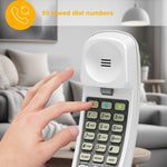 AT&T 210 Basic Trimline Corded Phone, No AC Power Required, Wall-Mountable, White