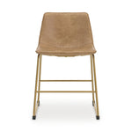 Signature Design by Ashley Mid Century Centiar 18.75" Dining Bucket Chair, 2 Count, Black and Brown