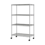 5-Tier Steel Wire Shelving, 30"W x 14"D x 61.5"H | Durable solid steel wire storage rack with adjustable shelves featuring 300 pounds per shelf weight capacity for home use