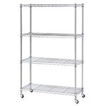 5-Tier Steel Wire Shelving, 30"W x 14"D x 61.5"H | Durable solid steel wire storage rack with adjustable shelves featuring 300 pounds per shelf weight capacity for home use