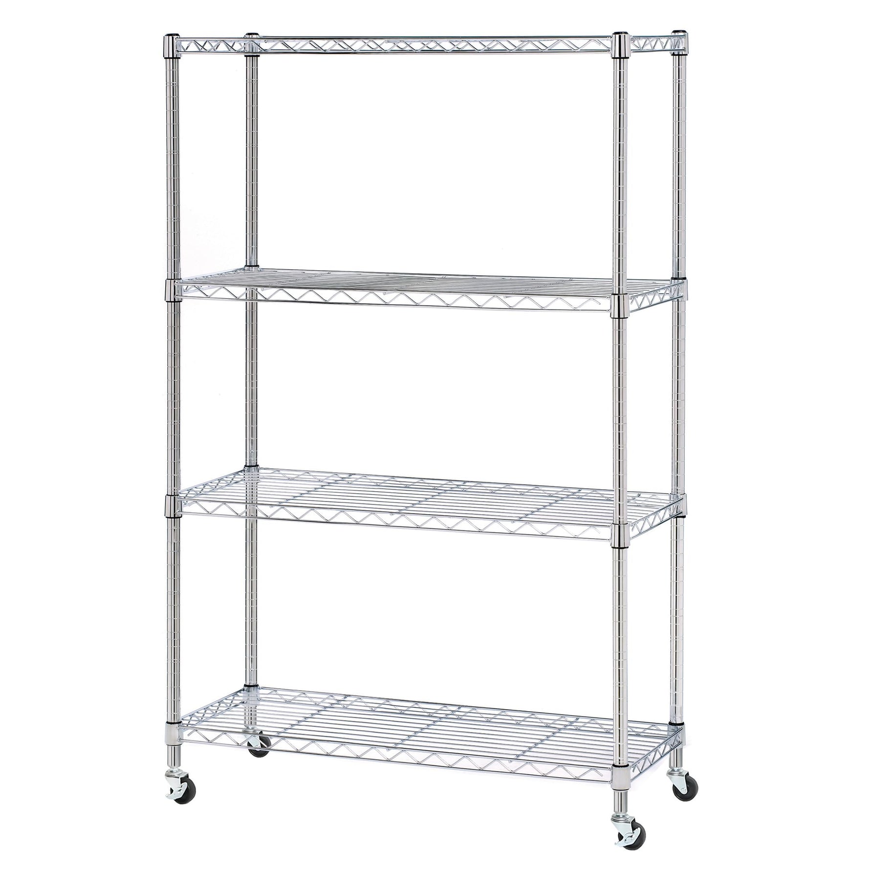 5-Tier Steel Wire Shelving, 30"W x 14"D x 61.5"H | Durable solid steel wire storage rack with adjustable shelves featuring 300 pounds per shelf weight capacity for home use