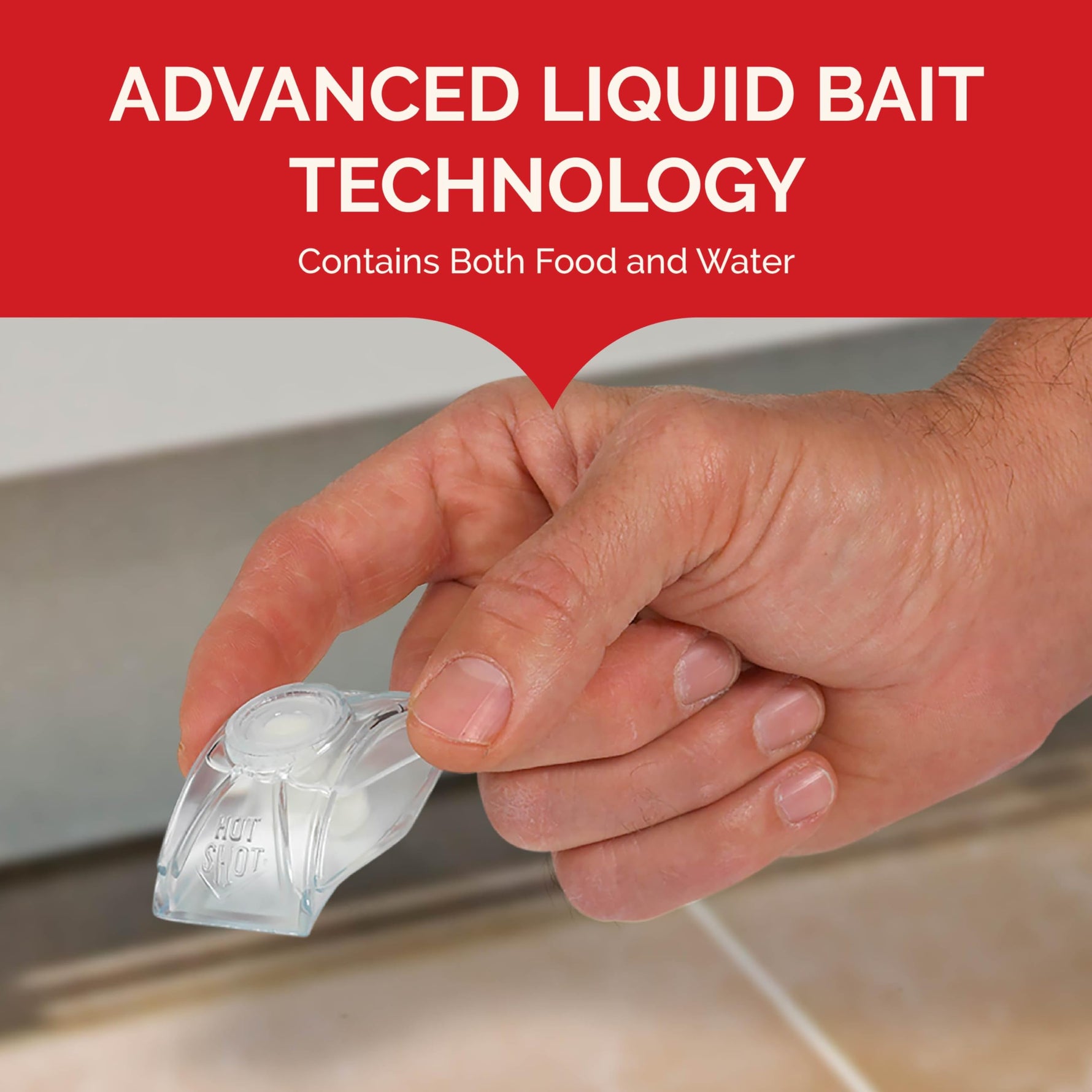 Hot Shot Ultra Liquid Ant Bait, Advanced Liquid Bait Technology Kills Common Household Ants Fast With No Drips Or Spills, 4 Count, Pack of 1