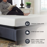 Signature Design by Ashley Chime Memory Foam 12" Full Mattress with Thick Memory and Support Foam for Pressure Relief, Fiberglass Free, Mattress In A Box