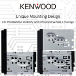 KENWOOD DMX4710S Digital Car Stereo (50W x 6-Ch), Apple CarPlay & Android Auto Compatible, Bluetooth-Enabled Head Unit with 6.8" LCD Display, Single DIN Touchscreen Car Stereo with USB Mirroring