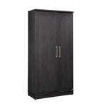 Sauder HomePlus Kitchen Storage Pantry Cabinet with Swing Door Storage and Adjustable Shelves, in Soft White finish