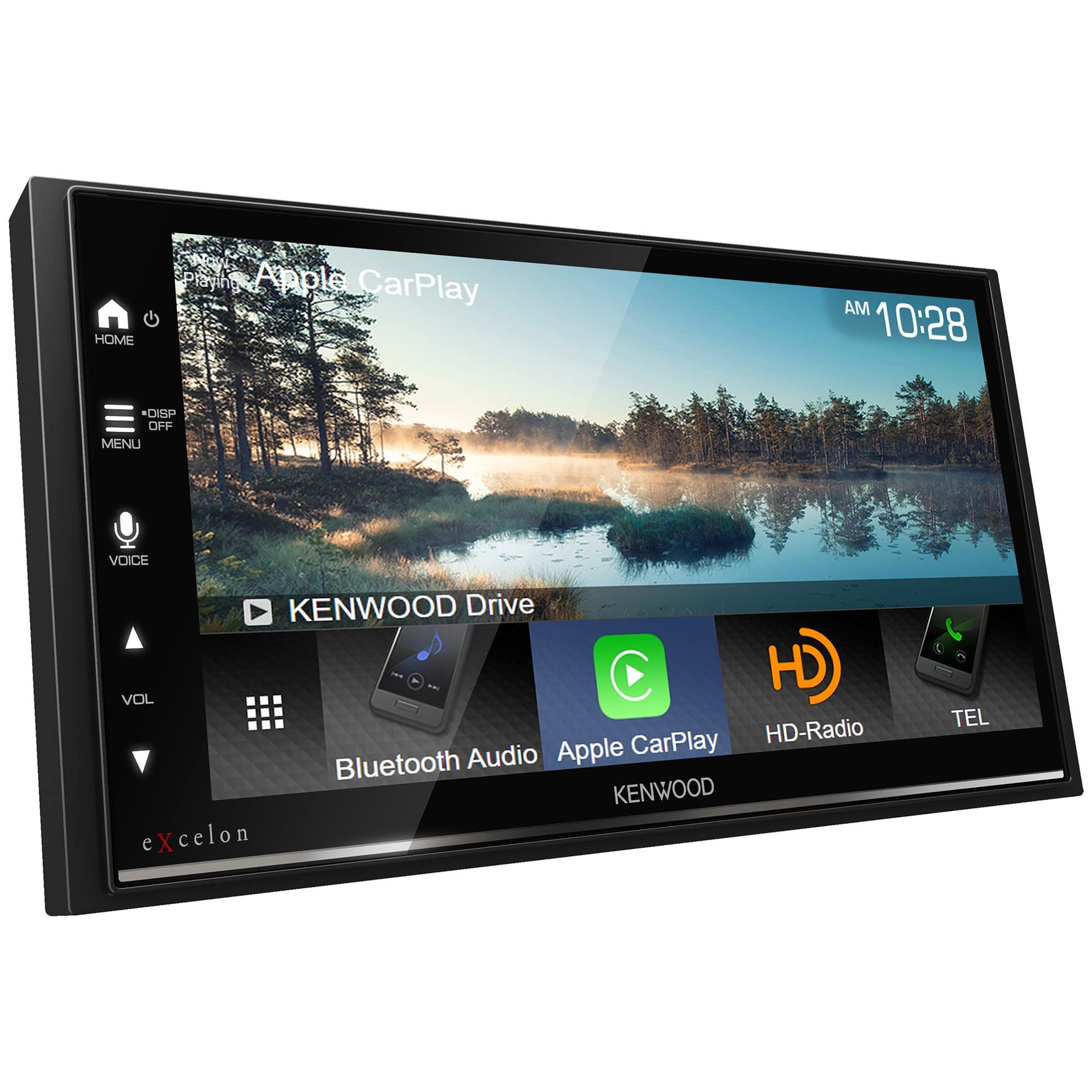 KENWOOD DMX809S eXcelon 6.95-Inch Capacitive Touch Screen, Car Stereo, Wireless and Wired CarPlay and Android Auto, Bluetooth, AM/FM HD Radio, MP3 Player, USB Port, Double DIN, 13-Band EQ, SiriusXM