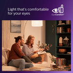 PHILIPS LED 60W A19 4-Pack Ultra Definition Daylight (5000K) 800 Lumen (8W = 60W) Dimmable Frosted Flicker-Free Light Bulbs
