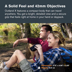Celestron - Outland X 10x42 Binoculars – Ideal for Birding and Outdoors – 42mm Objective Lenses – 5.5° Field of View – BaK-4 Prisms – Multi-Coated – Waterproof and Fogproof